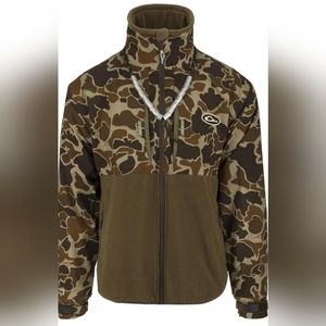 Drake Guardian Eqwader Flex Fleece Full Zip Jacket Size Large Color Old School